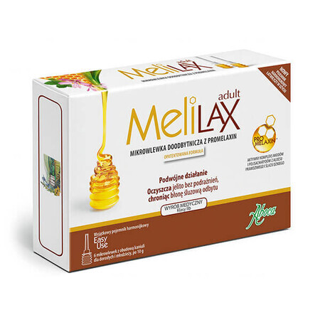 Melilax Adult, rectale microinfusie met promelaxine voor volwassenen en adolescenten, 10 g x 6 microinfusies VERWIJDERDE VERPAKKING