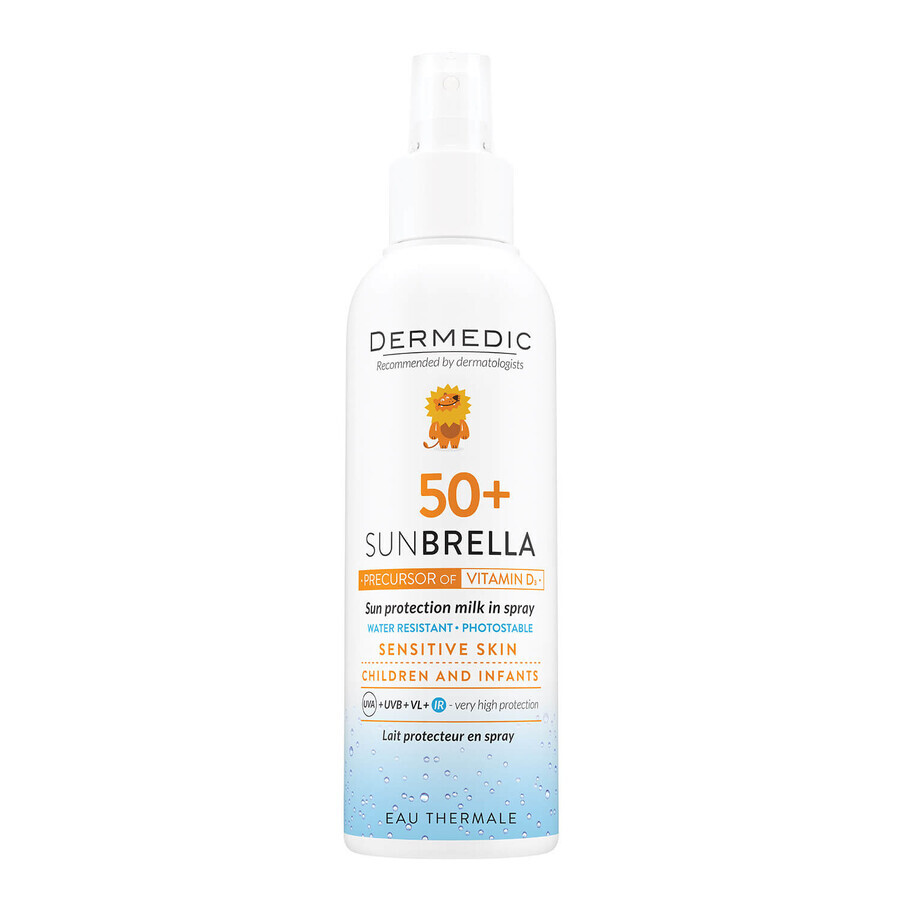 Dermedic Sunbrella Baby, spray protettivo per bambini sopra i 6 mesi, SPF 50+, 150 ml CONFEZIONE CONTAMINATA