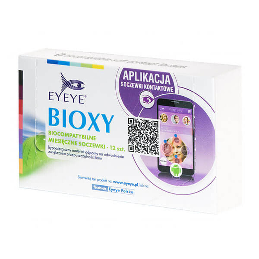 Lenti a contatto Eyeye Bioxy, 30 giorni, -2,50, 12 pezzi CONFEZIONE DANNEGGIATA