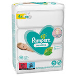 Pampers Sensitive, lingettes humides, 4 x 80 pcs EMBALLAGE ENDOMMAGÉ