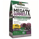 Nature's Answer Sambucus Mega Gummies, jeleu de soc, 30 bucăți Ambalaje distruse