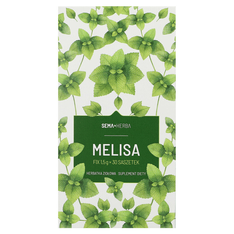 SEMA Herba Melissa Fix, 1.5 g x 30 sachets SHORT DATE