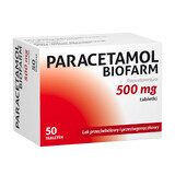 Paracetamolo Biofarm 500 mg, 50 compresse CONFEZIONE CONTAMINATA