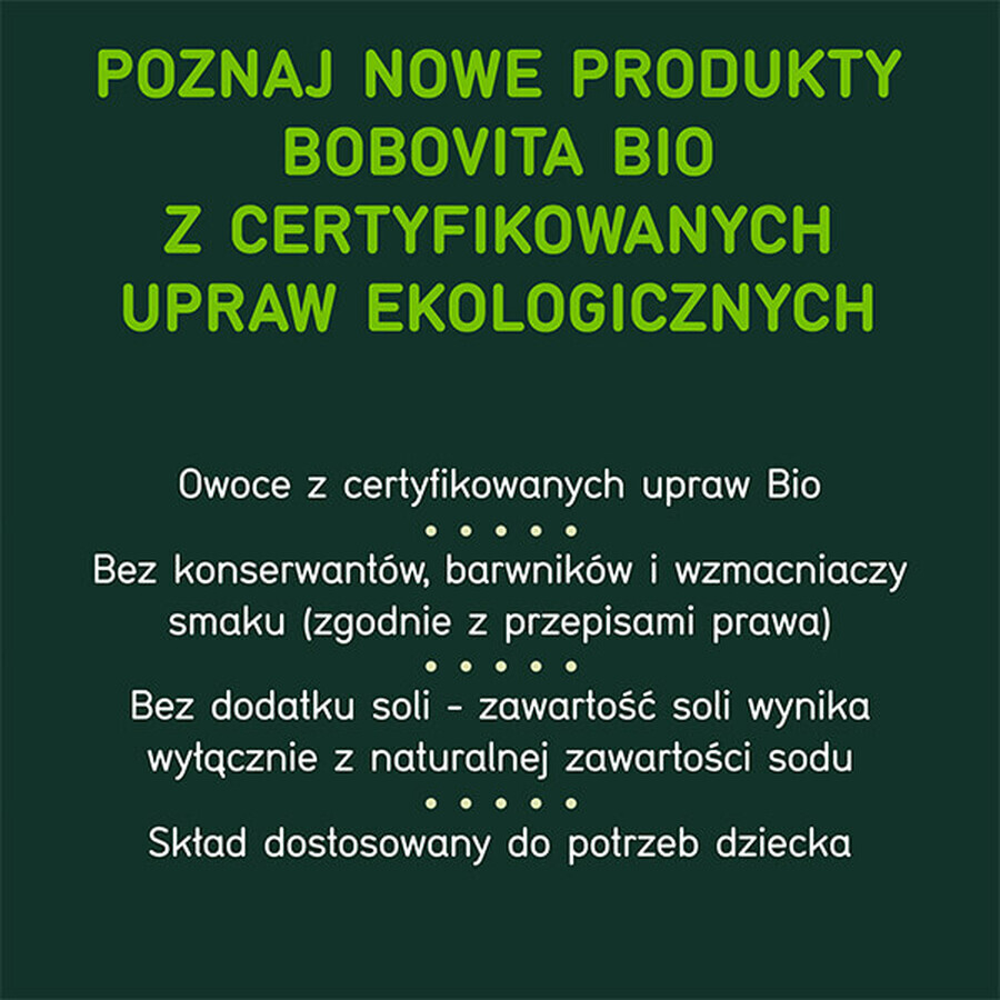 BoboVita Bio Mousse într-un tub, măr cu caise și mango, după 6 luni, 80 g SHORT DATE