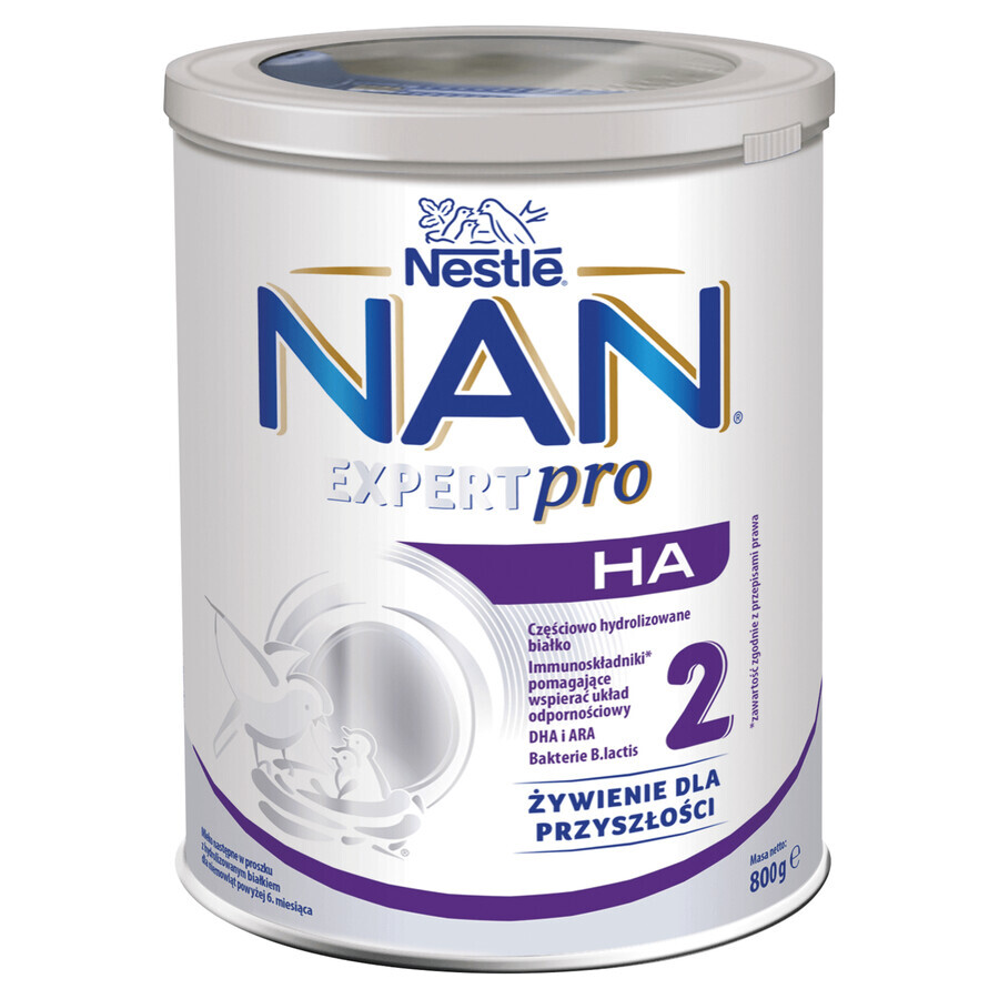 Nestle NAN Expertpro HA 2, Lapte de continuare pentru sugari după 6 luni, 800 g AMBALAJ CONTAMINAT