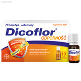 Dicoflor Imunitate, pentru copii de la 3 ani și adulți, 10 ml x 10 flacoane SHORT DATE