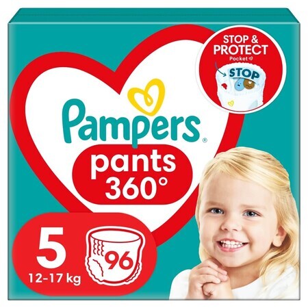 Pampers Pants, culottes-couches, taille 5, 12-17 kg, 96 pcs EMBALLAGE BRISÉ