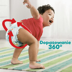 Pampers Pants, culottes-couches, taille 7, 17+ kg, 74 pièces EMBALLAGE BRISÉ