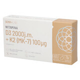 SEMA Lab Vitamine D3 2000 IU + K2 (MK-7) 100 µg, 60 capsules molles SHORT DATE