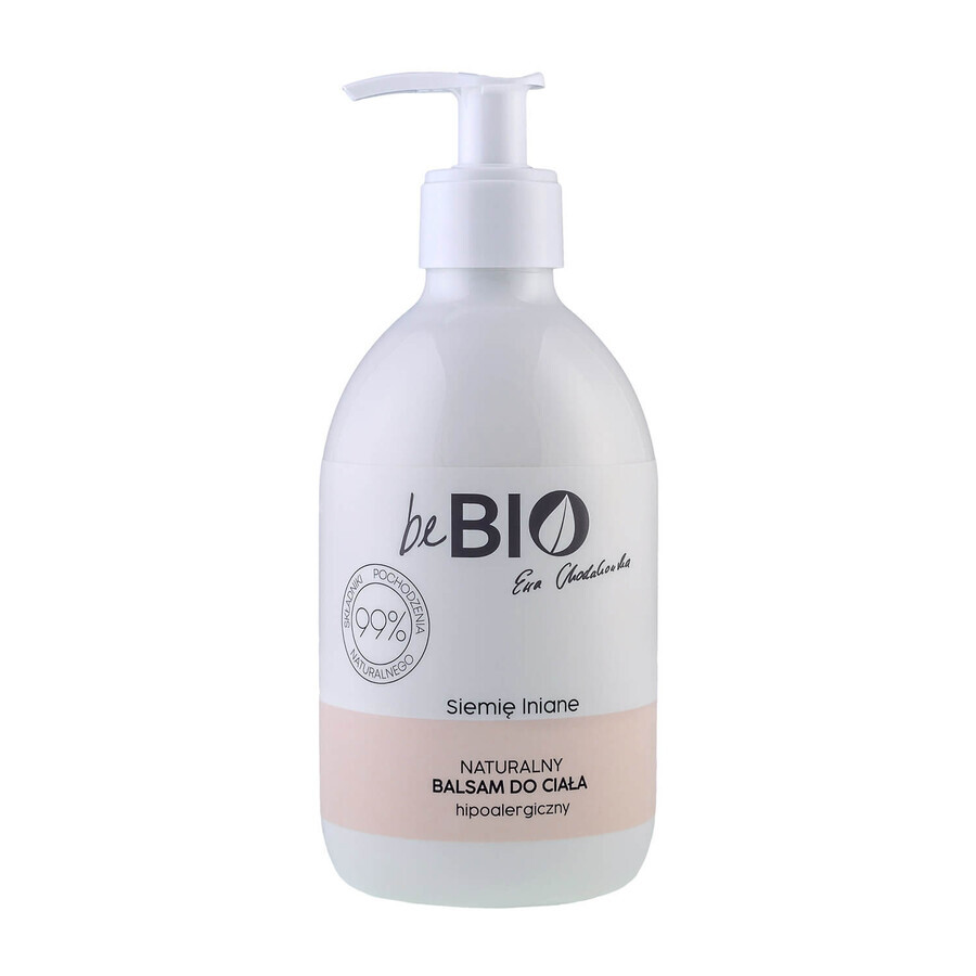 beBIO Ewa Chodakowska, crema corpo naturale, ipoallergenica, semi di lino, 400 ml CONFEZIONE ROTTA