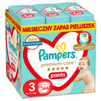 Pampers Premium Care Pants, couches, taille 3, 6-11 kg, 144 unités EMBALLAGE DEFECTUEUX