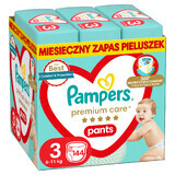 Pampers Premium Care Pants, couches, taille 3, 6-11 kg, 144 unités EMBALLAGE DEFECTUEUX