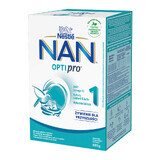 Nestle NAN Optipro 1, lapte pentru sugari de la naștere, 650 g AMBALAJ RUPT