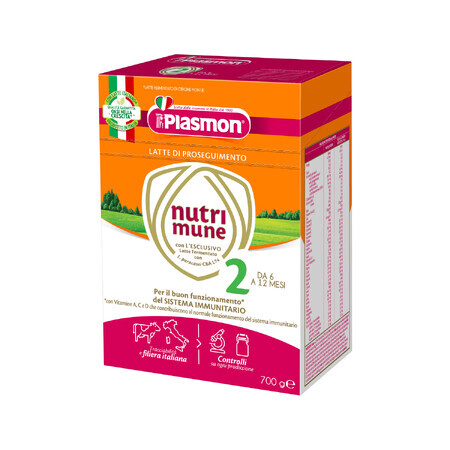 Plasmon Nutri-Mune 2, lapte de continuare, după 6 luni, 700 g DATE SCURTE