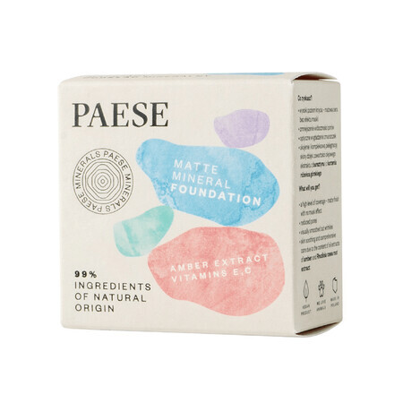 Paese Minerals, fondotinta minerale illuminante, sciolto, 203N Sand, 7 g DATA CORTA