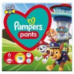 Pampers Pants, couches-culottes, Psi Patrol, taille 6, 14-19 kg, 60 pièces EMBALLAGE DEFECTUEUX