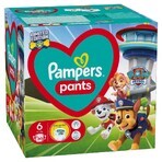 Pampers Pants, couches-culottes, Psi Patrol, taille 6, 14-19 kg, 60 pièces EMBALLAGE DEFECTUEUX