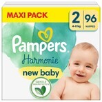 Pampers Harmonie, couches taille 2, 4-8 kg, 96 pcs EMBALLAGE DEFECTUEUX