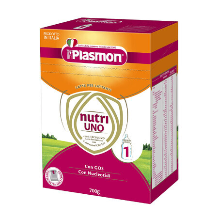 Plasmon Nutri-Uno 1, zuigelingenmelk, vanaf de geboorte, 700 g PACKAGE DEFECTED