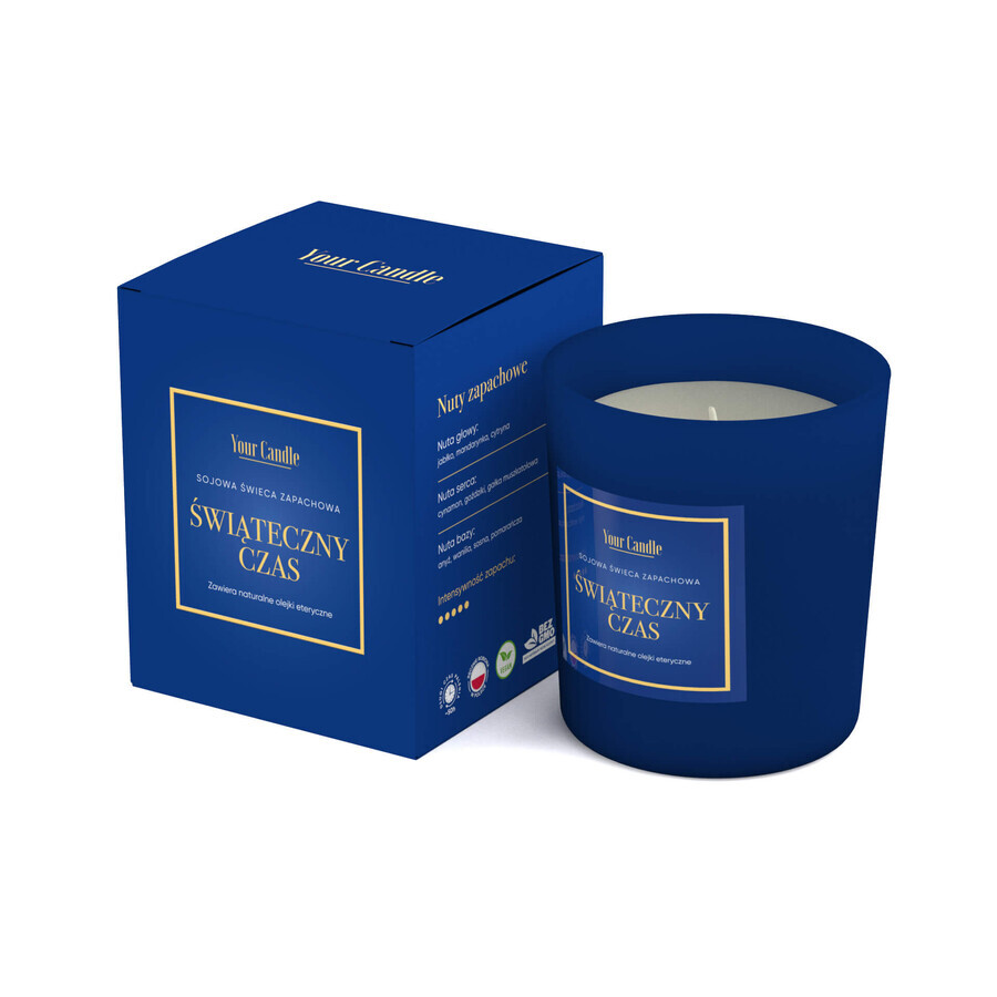 Your Candle Kersttijd set, sojakaars, 210 ml + geurverspreider, 100 ml VERNIEUWDE VERPAKKING