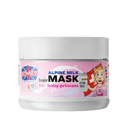 Ronney Kids, masque capillaire pour enfants, senteur lait alpin, 300 ml