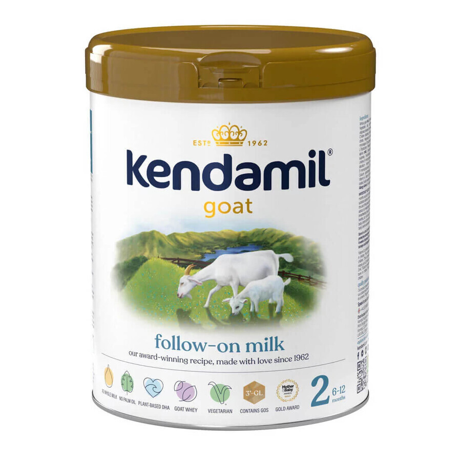 Kendamil Goat 2, lapte de continuare cu lapte de capră, după 6 luni, 800 g