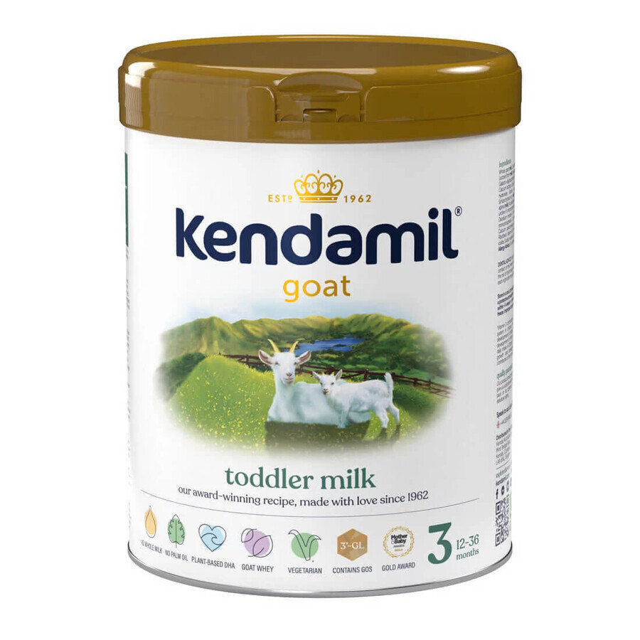 Kendamil Goat 3, lapte pentru juniori pe lapte de capră, după 12 luni, 800 g