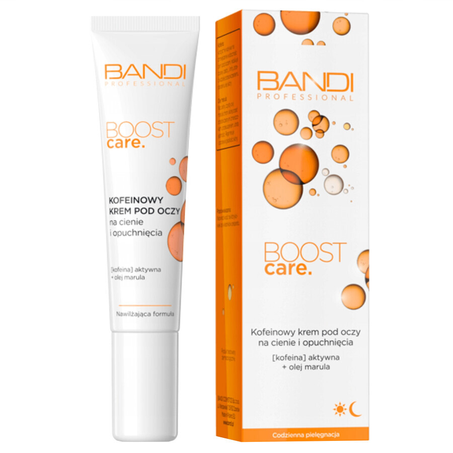 Bandi Professional Boost Care, crema de ojos con cafeína para ojeras e hinchazón, 14 ml