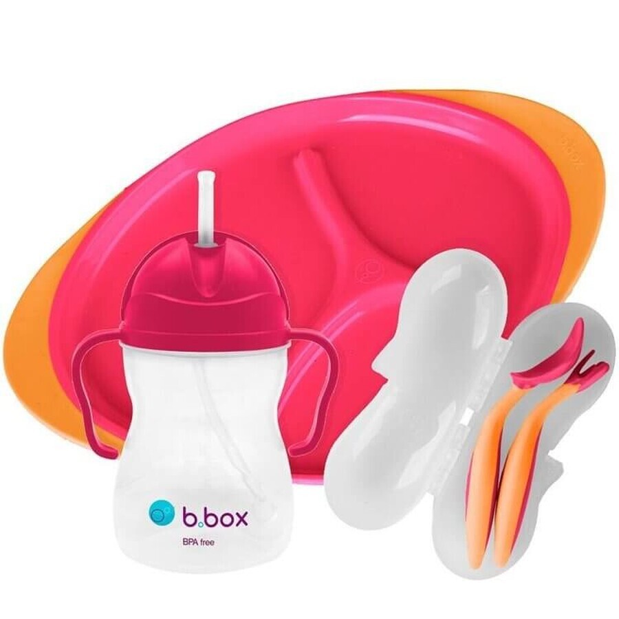 B.Box, set per alimentazione BLW, frullato di fragole, a partire da 6 mesi