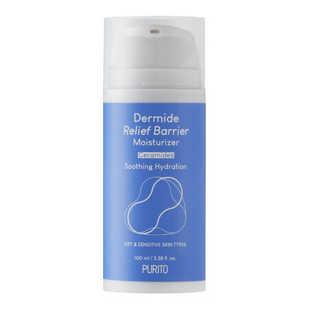 Purito Dermide Relief Barrier Moisturizer, feuchtigkeitsspendende und regenerierende Creme für Gesicht und Körper, 100 ml