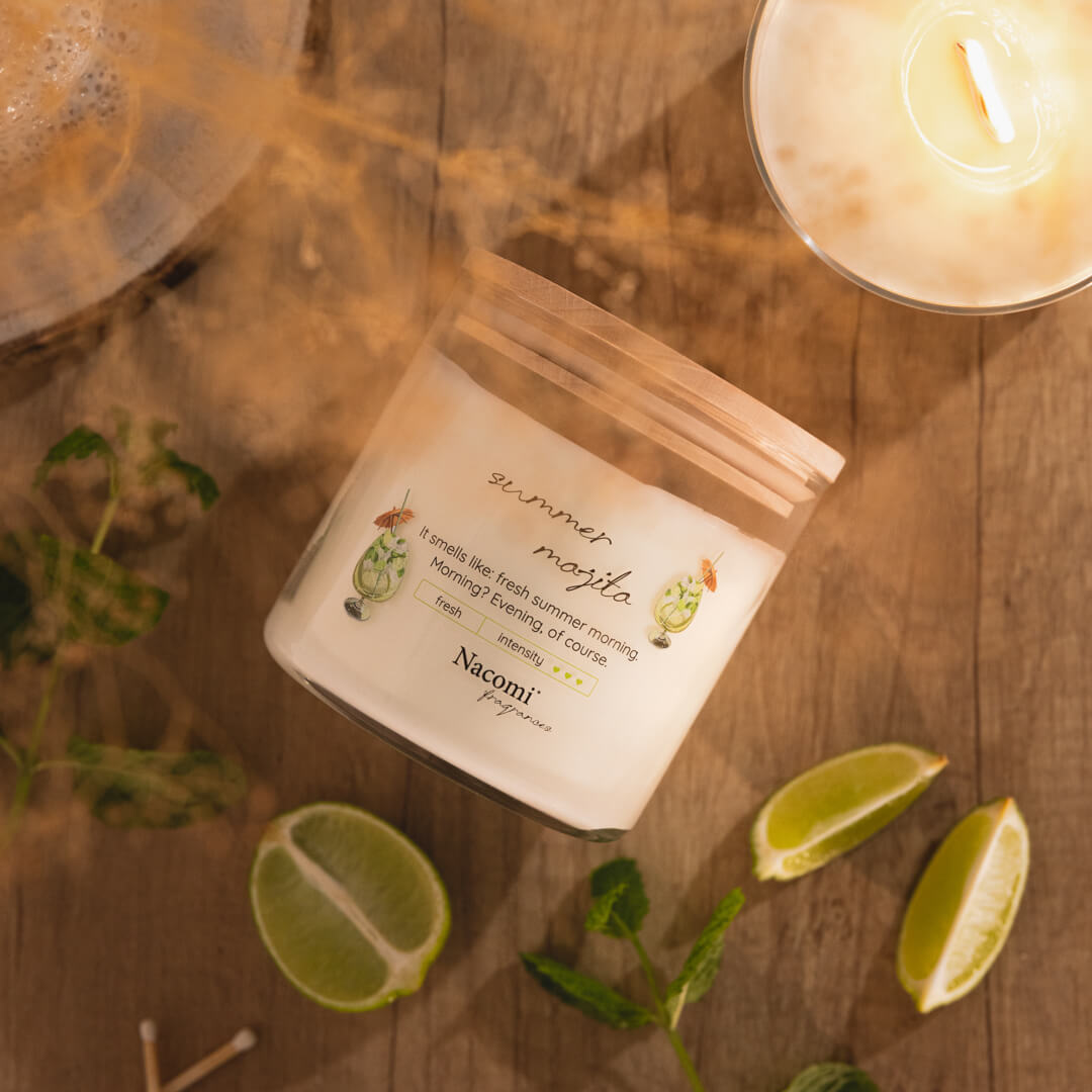 Nacomi Fragrances, lumânare de soia, parfumată, Summer mojito, 450 g