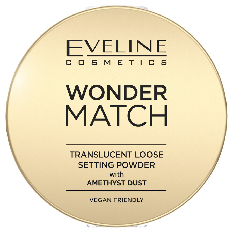 Eveline Cosmetics Wonder Match, setting poeder met amethist stof, 6 g