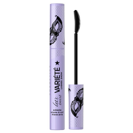 Eveline Cosmetics Variete Lashes Show Lets Twist, rimel ondulator și volumizator, negru, 10 ml