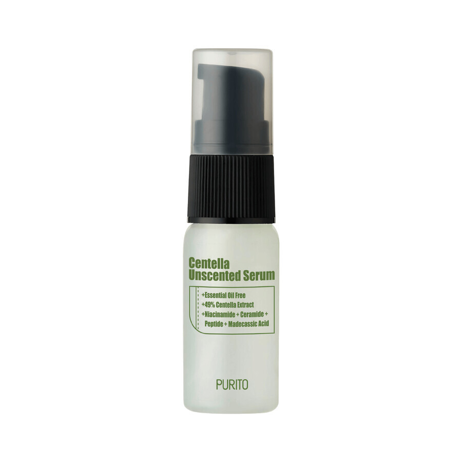 Purito Centella Unscented Serum, siero viso non profumato, 15 ml