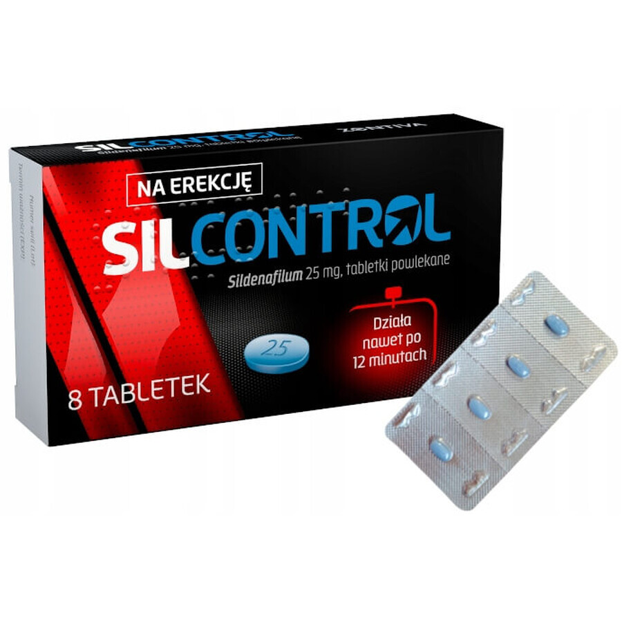 Silcontrol 25 mg, 8 comprimate