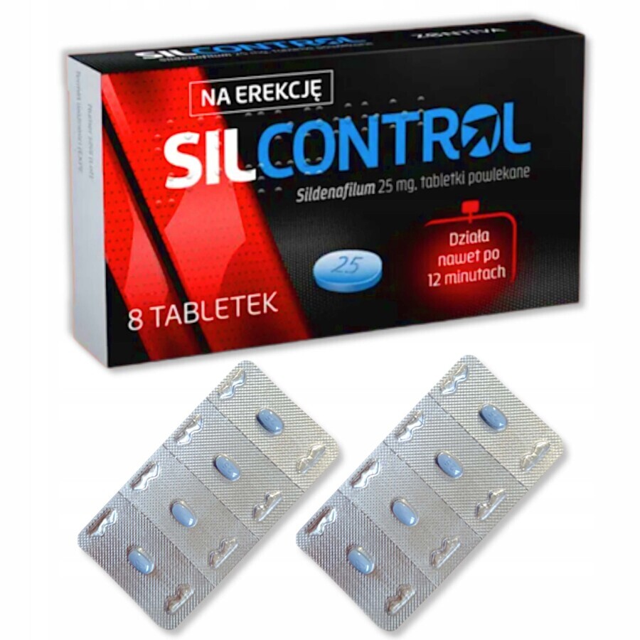 Silcontrol 25 mg, 8 comprimate