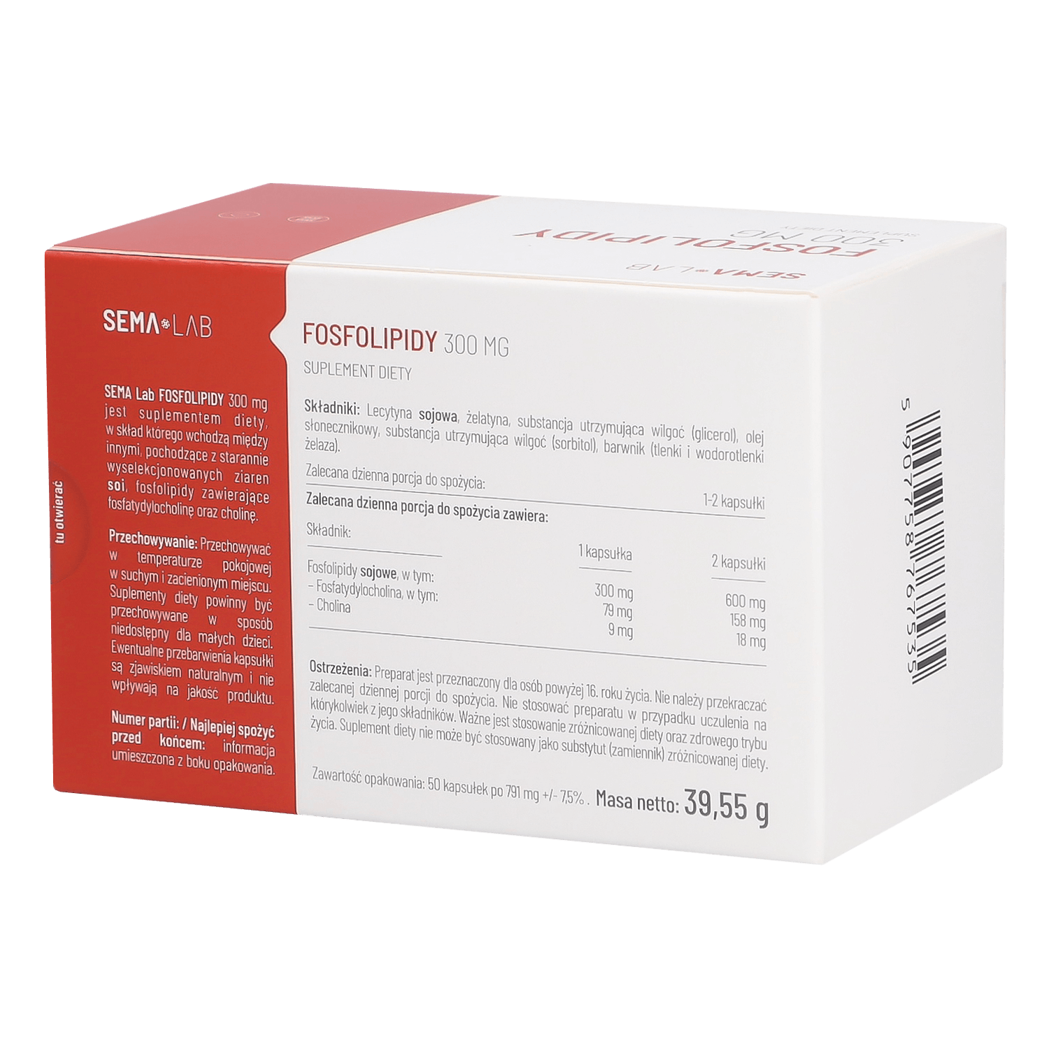 SEMA Lab Fosfolipide 300 mg, 50 capsule