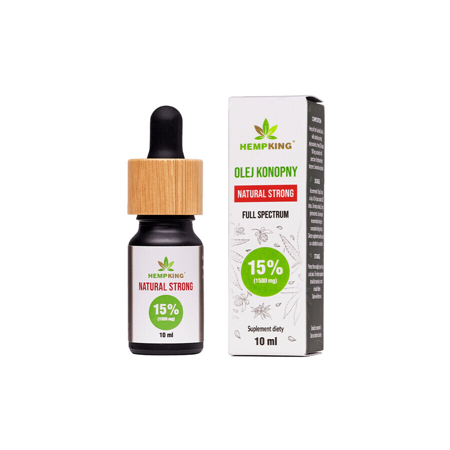 HempKing Natural Strong Hemp Oil 15%, 10 ml