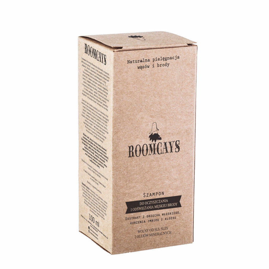 Roomcays, șampon pentru barbă și mustață, 120 ml