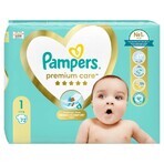 Pampers Premium Care, couches taille 1, 2-5 kg, 72 pièces