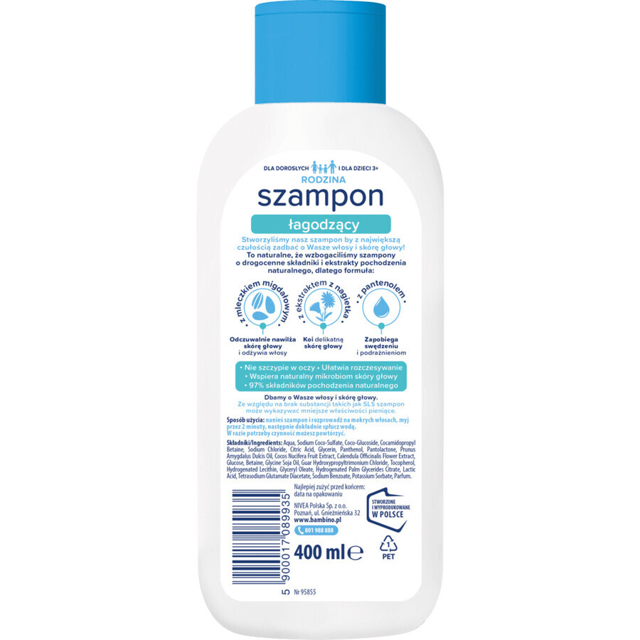 Bambino Family, șampon calmant, 400 ml