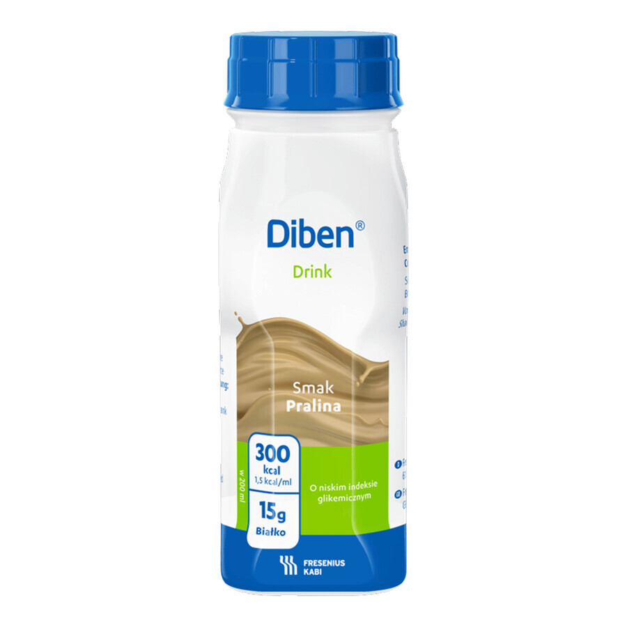 Diben Drink, preparat nutritiv, aromă de praline, 4 x 200 ml