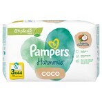 Pampers Harmonie Coco, lingettes humides, 3 x 44 pcs