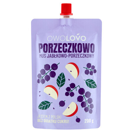 Owolovo Mousse aux pommes et aux groseilles en tube, 200 g