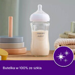 Avent Natural Response, biberon de sticlă cu tetină reactivă, debit 3, SCY933/01, după 1 lună, 240 ml 