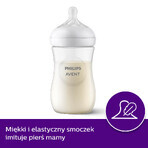 Avent Natural Response, fles met responsieve speen, flow 3, SCY903/01, na 1 maand, 260 ml 