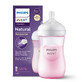 Avent Natural Response, biberon cu tetină reactivă, roz, debit 3, SCY903/11, după 1 lună, 260 ml 