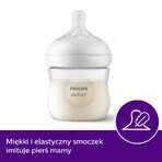 Avent Natural Response, tetină reactivă pentru biberon, debit 1, SCY961/02, de la naștere, 2 unități