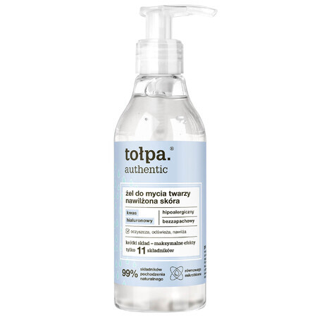 Tolpa Authentic, Reinigungsgel für befeuchtete Haut, 195 ml