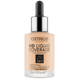 Catrice HD Liquid Coverage Foundation 24H, fond de ten lichid, 005 Ivory Beige, 30 ml